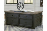 Tyler Creek Grayish Brown/Black Coffee Table and 2 End Tables from Ashley - Luna Furniture