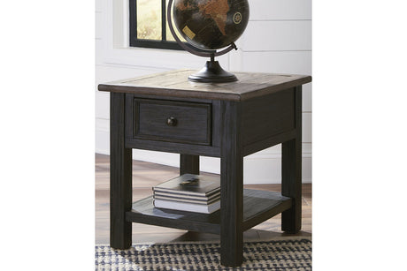 Tyler Creek Grayish Brown/Black Coffee Table and 2 End Tables from Ashley - Luna Furniture