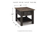 Tyler Creek Grayish Brown/Black Coffee Table and 2 End Tables from Ashley - Luna Furniture