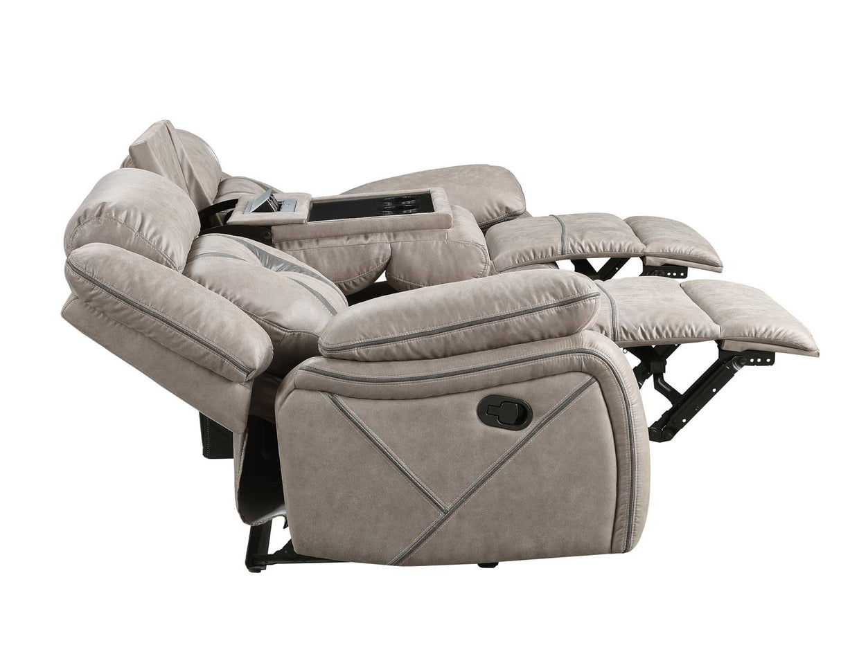 Tyson Gray 3-Piece Reclining Living Room Set from Steve Silver - Luna Furniture