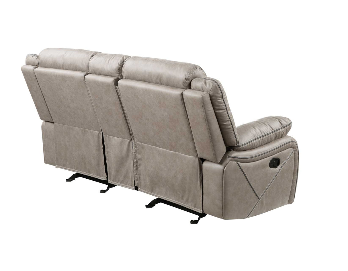 Tyson Gray Reclining Glider Console Loveseat from Steve Silver - Luna Furniture
