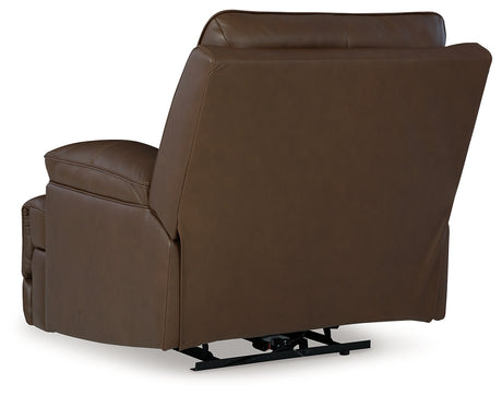 VonRyan Tobacco Power Recliner from Ashley - Luna Furniture