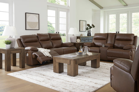 VonRyan Tobacco Power Reclining Sofa, Loveseat and Recliner from Ashley - Luna Furniture