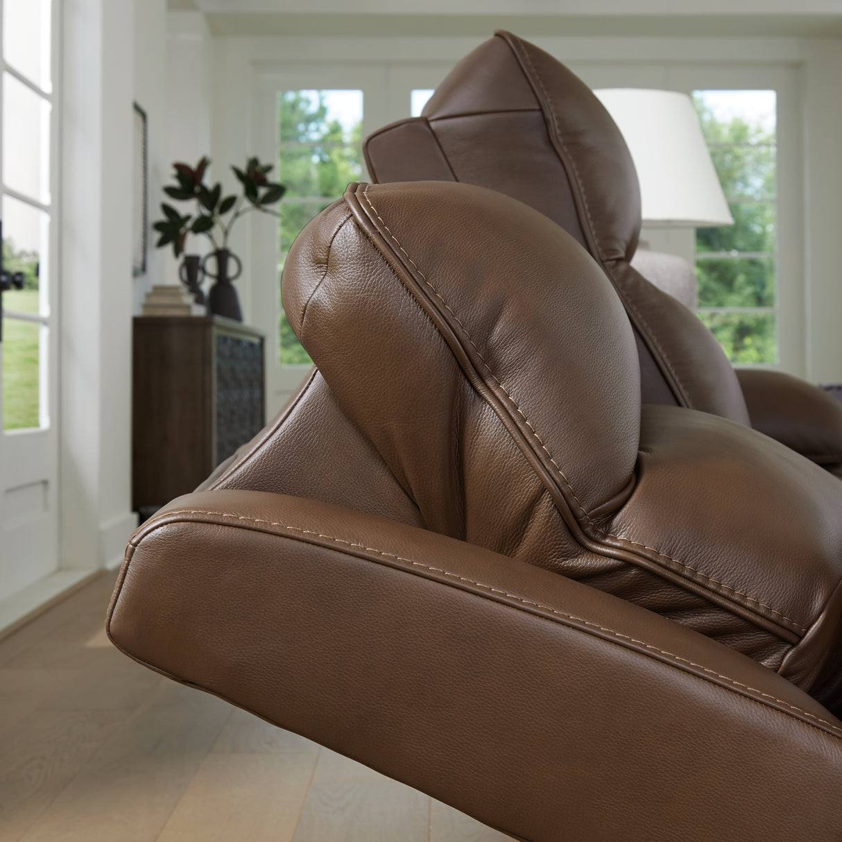 VonRyan Tobacco Sofa and Loveseat Power Reclining Living Room Set from Ashley - Luna Furniture