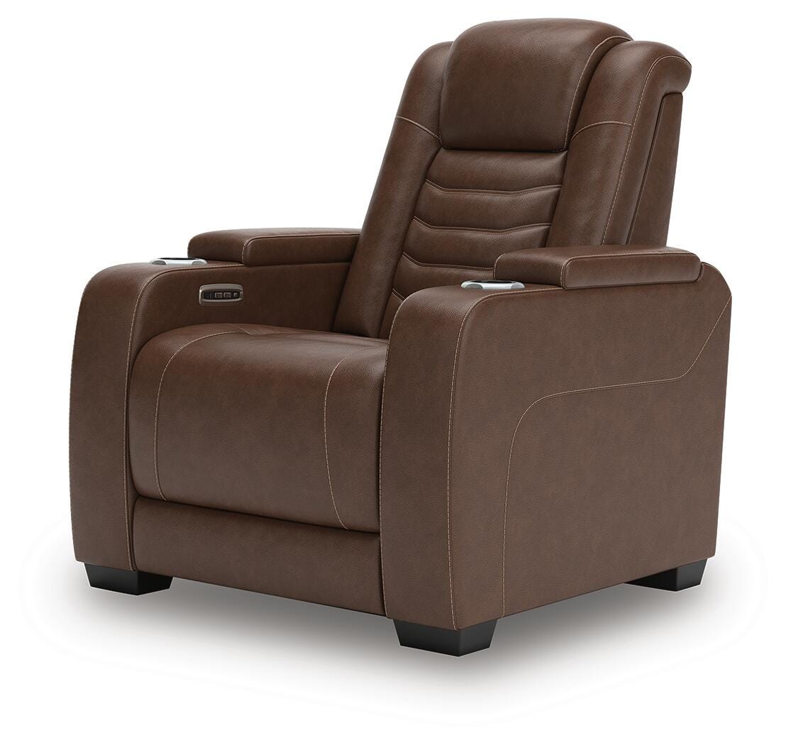 High Impact Tobacco Power Recliner from Ashley Furniture - Luna Furniture
