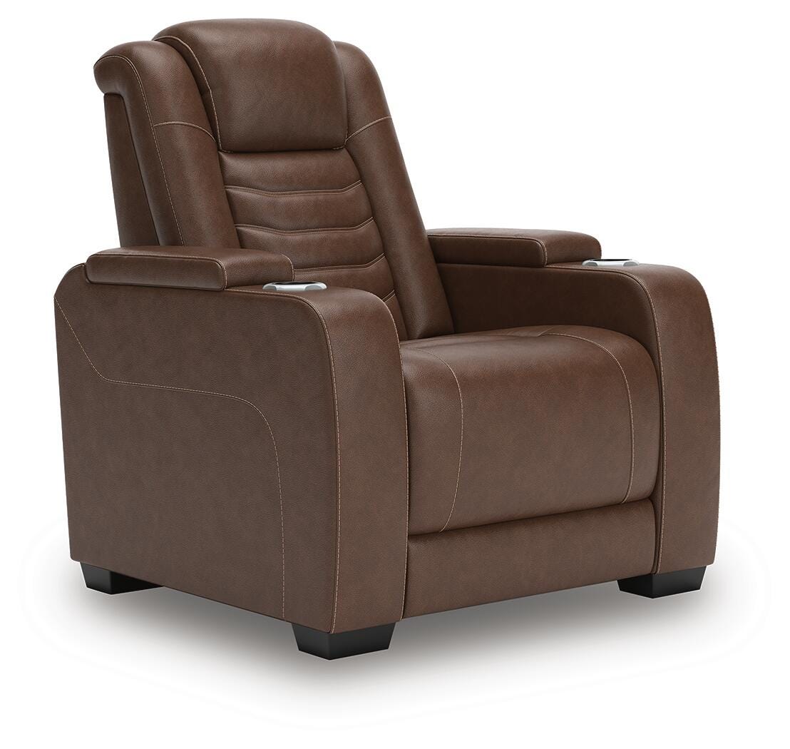 High Impact Tobacco Power Recliner from Ashley Furniture - Luna Furniture
