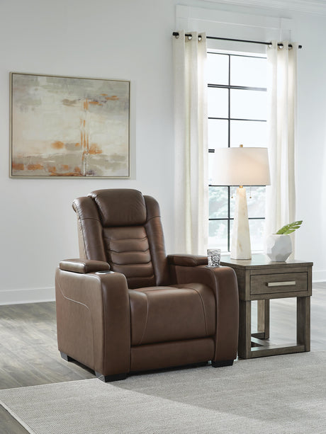 High Impact Tobacco Power Recliner from Ashley Furniture - Luna Furniture