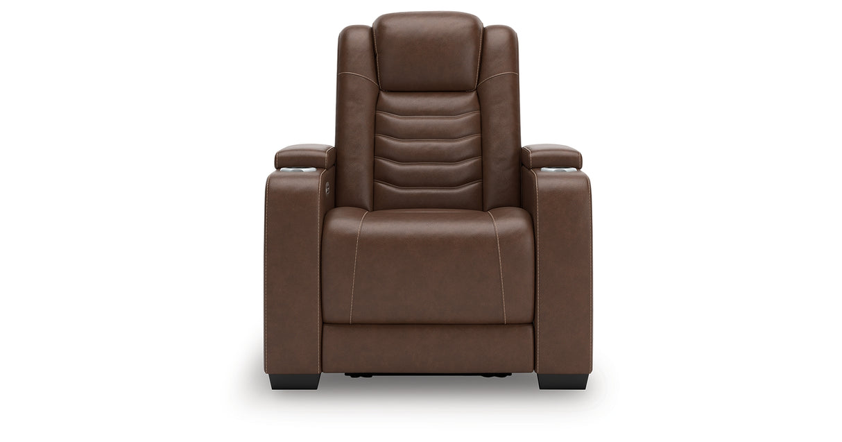 High Impact Tobacco Power Recliner from Ashley Furniture - Luna Furniture