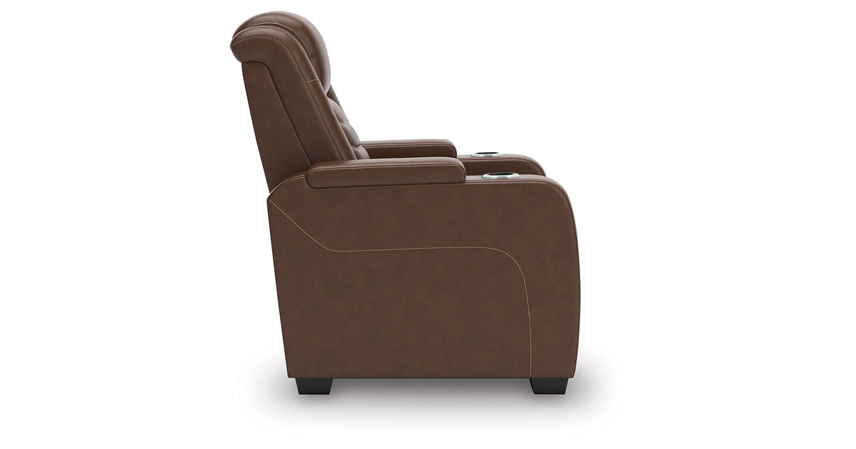High Impact Tobacco Power Recliner from Ashley Furniture - Luna Furniture