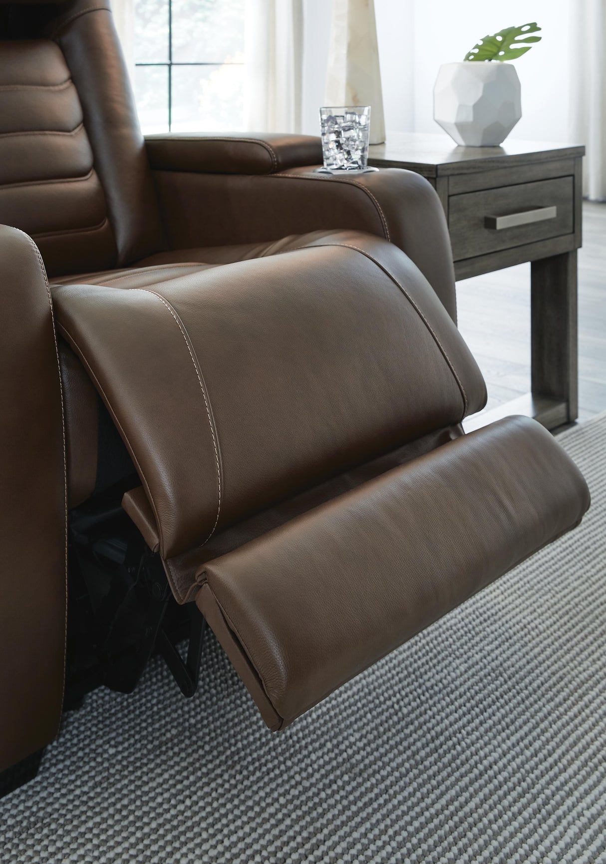 High Impact Tobacco Power Recliner from Ashley Furniture - Luna Furniture