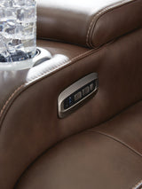 High Impact Tobacco Power Recliner from Ashley Furniture - Luna Furniture