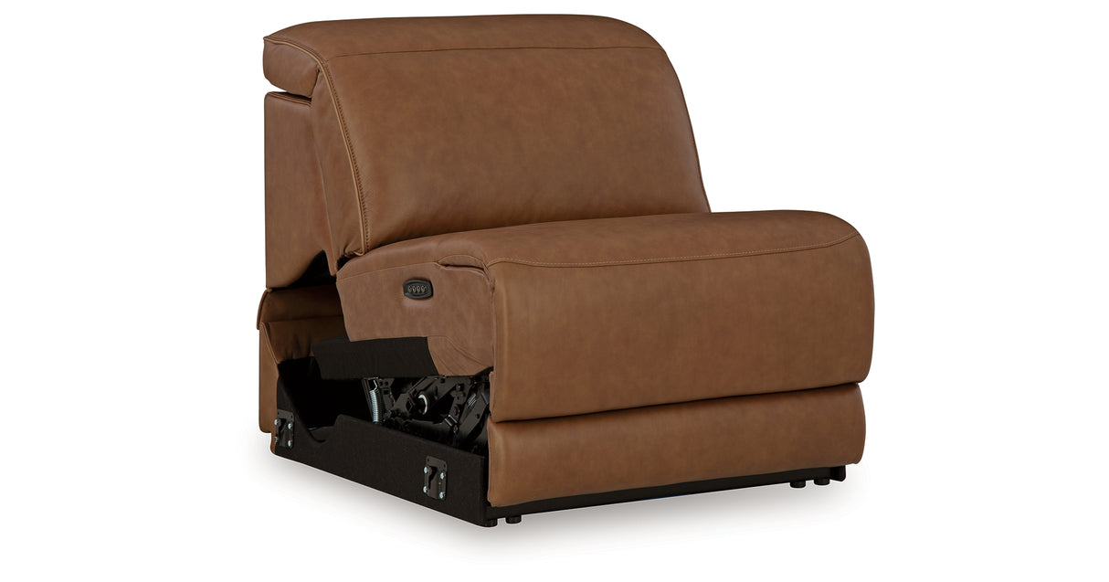Magic Man Caramel Power Armless Recliner from Ashley - Luna Furniture