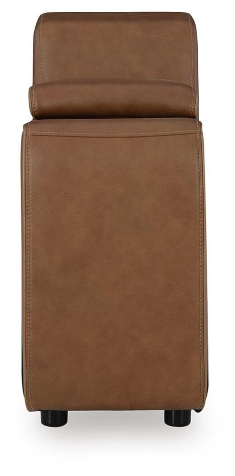 Magic Man Caramel Console with Storage from Ashley Furniture - Luna Furniture