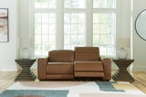 Magic Man Caramel 2-Piece Power Reclining Loveseat from Ashley - Luna Furniture
