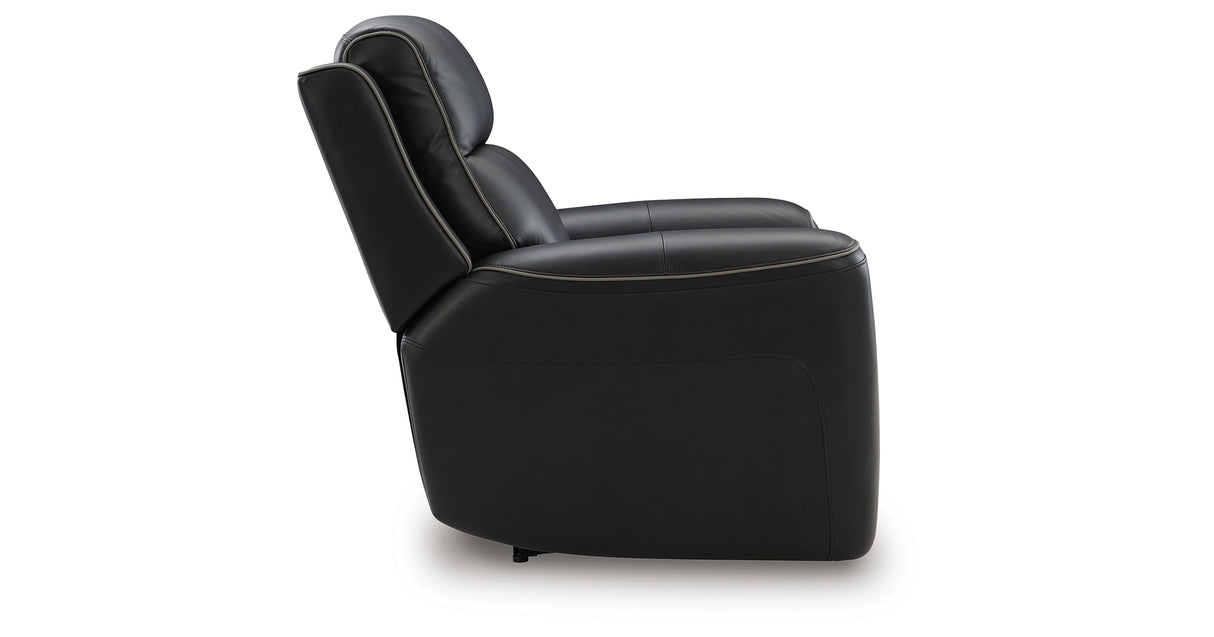 5Z-Comfort Onyx Power Recliner from Ashley - Luna Furniture