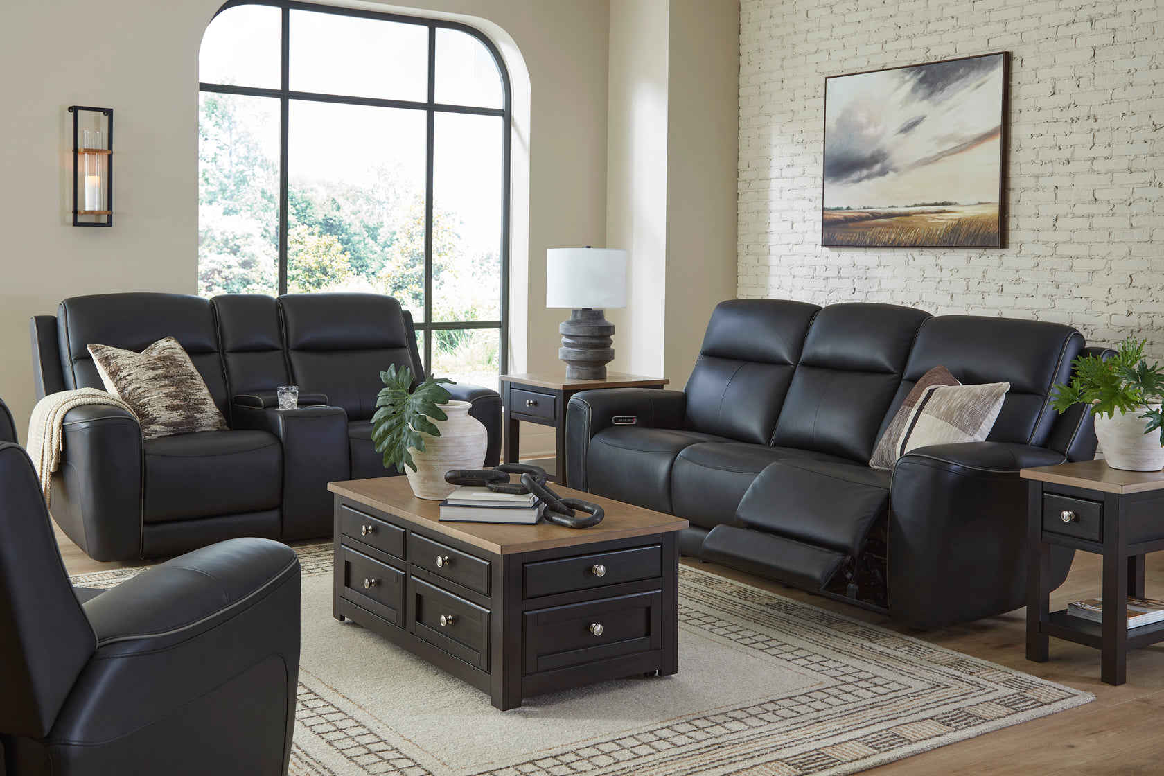 5Z-Comfort Onyx Power Reclining Living Room Set from Ashley - Luna Furniture