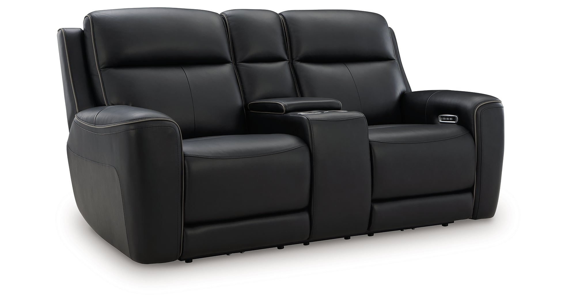Ashley 5Z-Relaxation Onyx Power Reclining Loveseat with Console