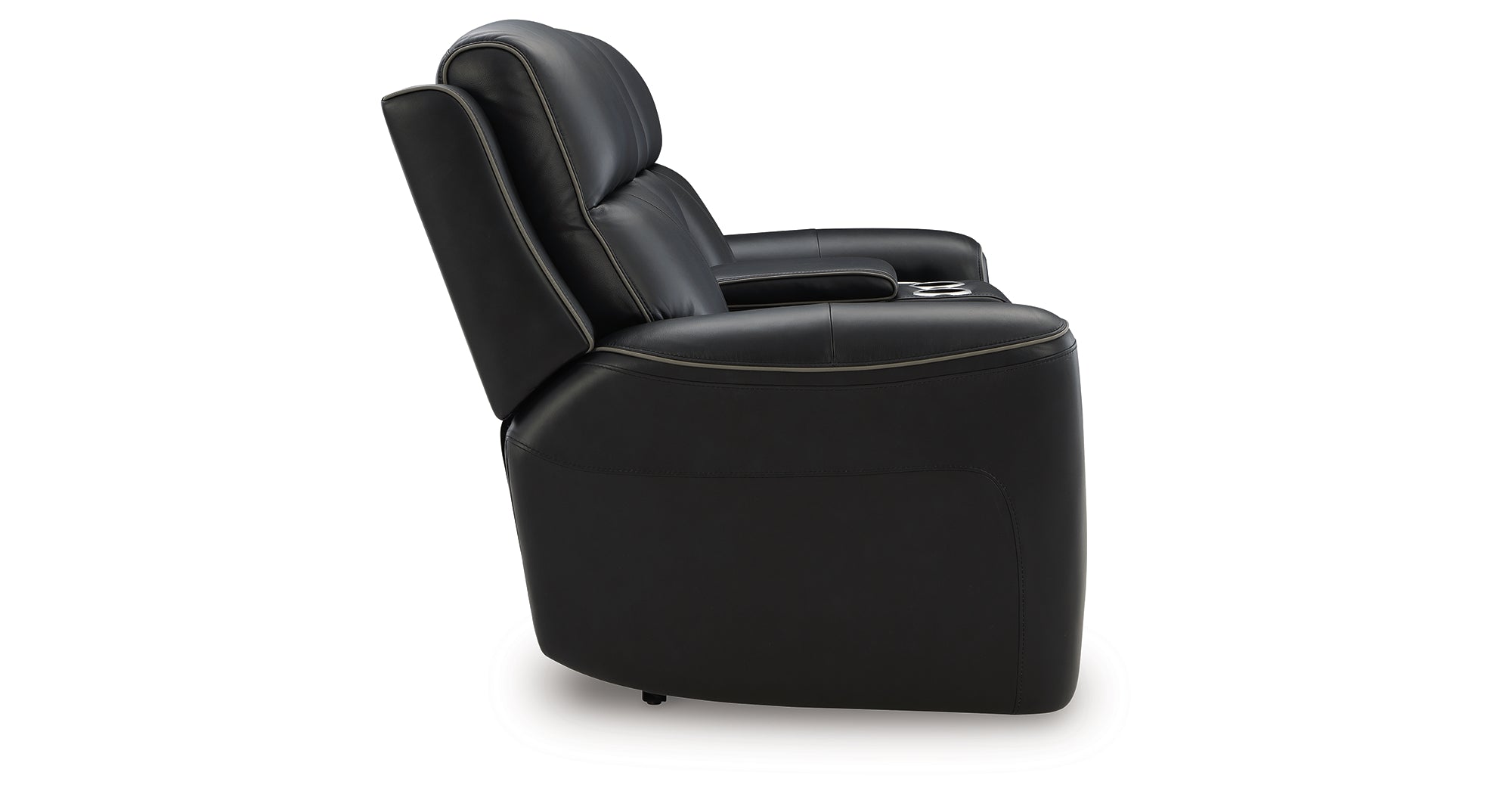 Ashley 5Z-Relaxation Onyx Power Reclining Loveseat with Console