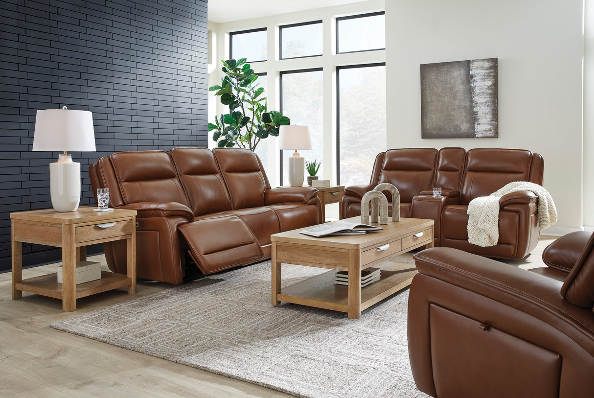 Healy Pier Chocolate Power Reclining Living Room Set from Ashley - Luna Furniture