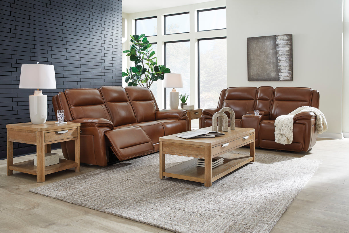 Healy Pier Chocolate Power Reclining Living Room Set from Ashley - Luna Furniture