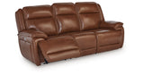 Healy Pier Chocolate Power Reclining Sofa from Ashley - Luna Furniture
