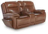 Healy Pier Chocolate Power Reclining Sofa and Loveseat from Ashley Furniture - Luna Furniture