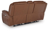 Healy Pier Chocolate Power Reclining Sofa and Loveseat from Ashley Furniture - Luna Furniture