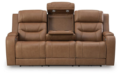Knightington Caramel Power Reclining Living Room Set from Ashley - Luna Furniture