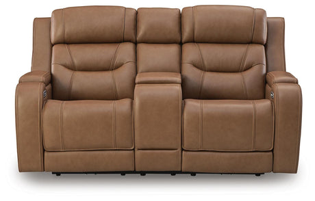 Knightington Caramel Power Reclining Living Room Set from Ashley - Luna Furniture