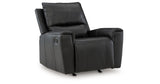 Glossmore Black Recliner from Ashley - Luna Furniture