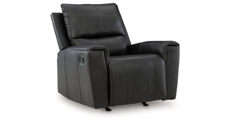 Glossmore Black Recliner from Ashley - Luna Furniture