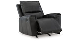Glossmore Black Recliner from Ashley - Luna Furniture