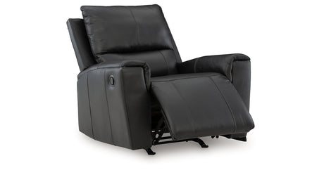 Glossmore Black Recliner from Ashley - Luna Furniture