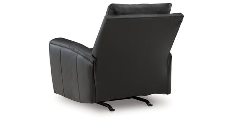 Glossmore Black Recliner from Ashley - Luna Furniture