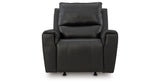 Glossmore Black Recliner from Ashley - Luna Furniture
