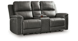 Bleckley Anchor Power Reclining Loveseat with Console from Ashley - Luna Furniture