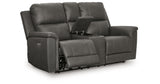 Bleckley Anchor Power Reclining Loveseat with Console from Ashley - Luna Furniture