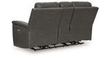 Bleckley Anchor Power Reclining Loveseat with Console from Ashley - Luna Furniture