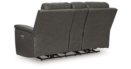 Bleckley Anchor Power Reclining Loveseat with Console from Ashley - Luna Furniture