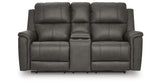 Bleckley Anchor Power Reclining Loveseat with Console from Ashley - Luna Furniture