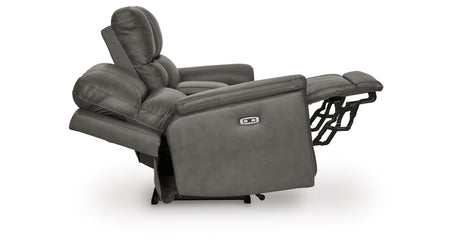 Bleckley Anchor Power Reclining Loveseat with Console from Ashley - Luna Furniture