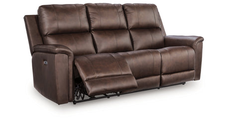 Bleckley Espresso Power Reclining Sofa from Ashley Furniture - Luna Furniture
