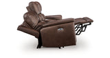 Bleckley Espresso Power Reclining Loveseat with Console from Ashley - Luna Furniture