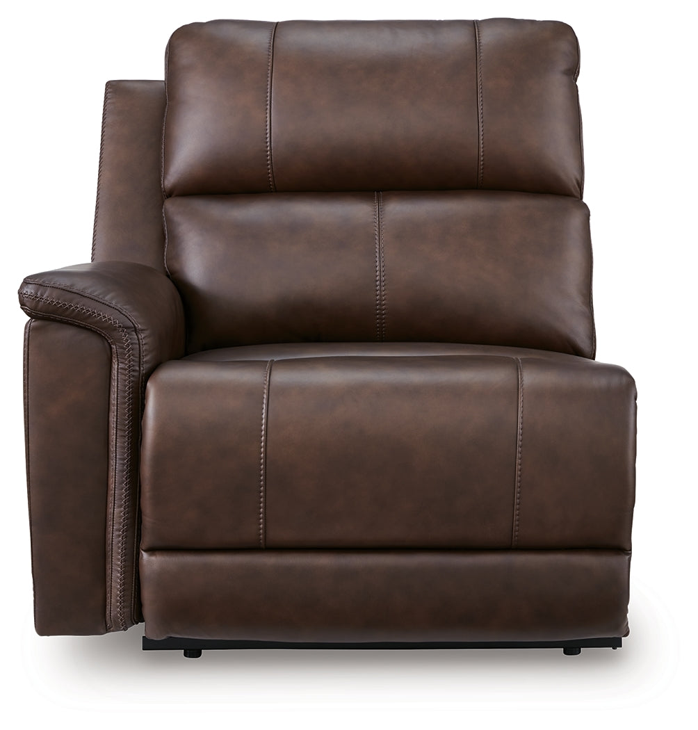 Bleckley Espresso Left-Arm Facing Power Recliner from Ashley - Luna Furniture