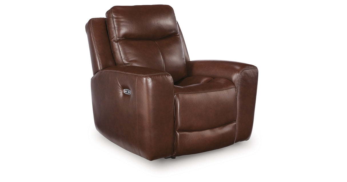 Next Move Mahogany Power Recliner from Ashley Furniture - Luna Furniture