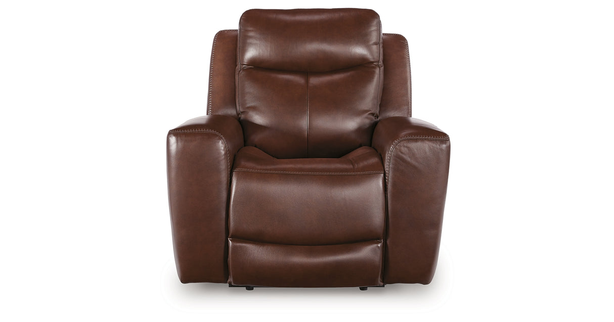 Next Move Mahogany Power Recliner from Ashley Furniture - Luna Furniture