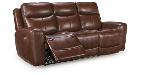 Next Move Mahogany Power Reclining Sofa from Ashley Furniture - Luna Furniture