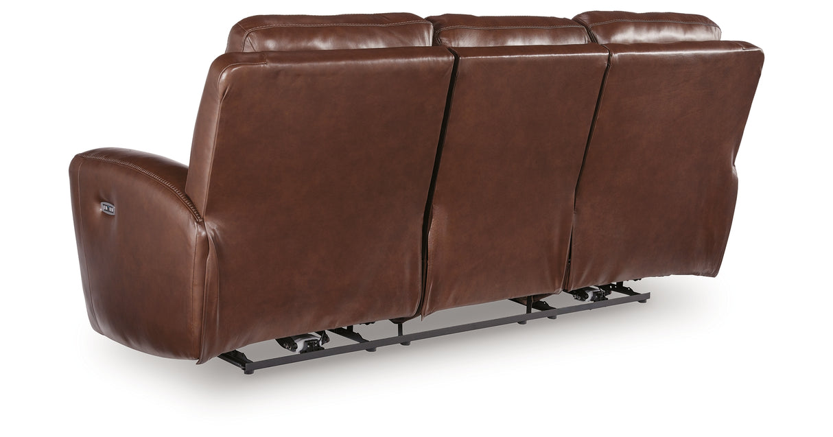 Next Move Mahogany Power Reclining Sofa from Ashley Furniture - Luna Furniture