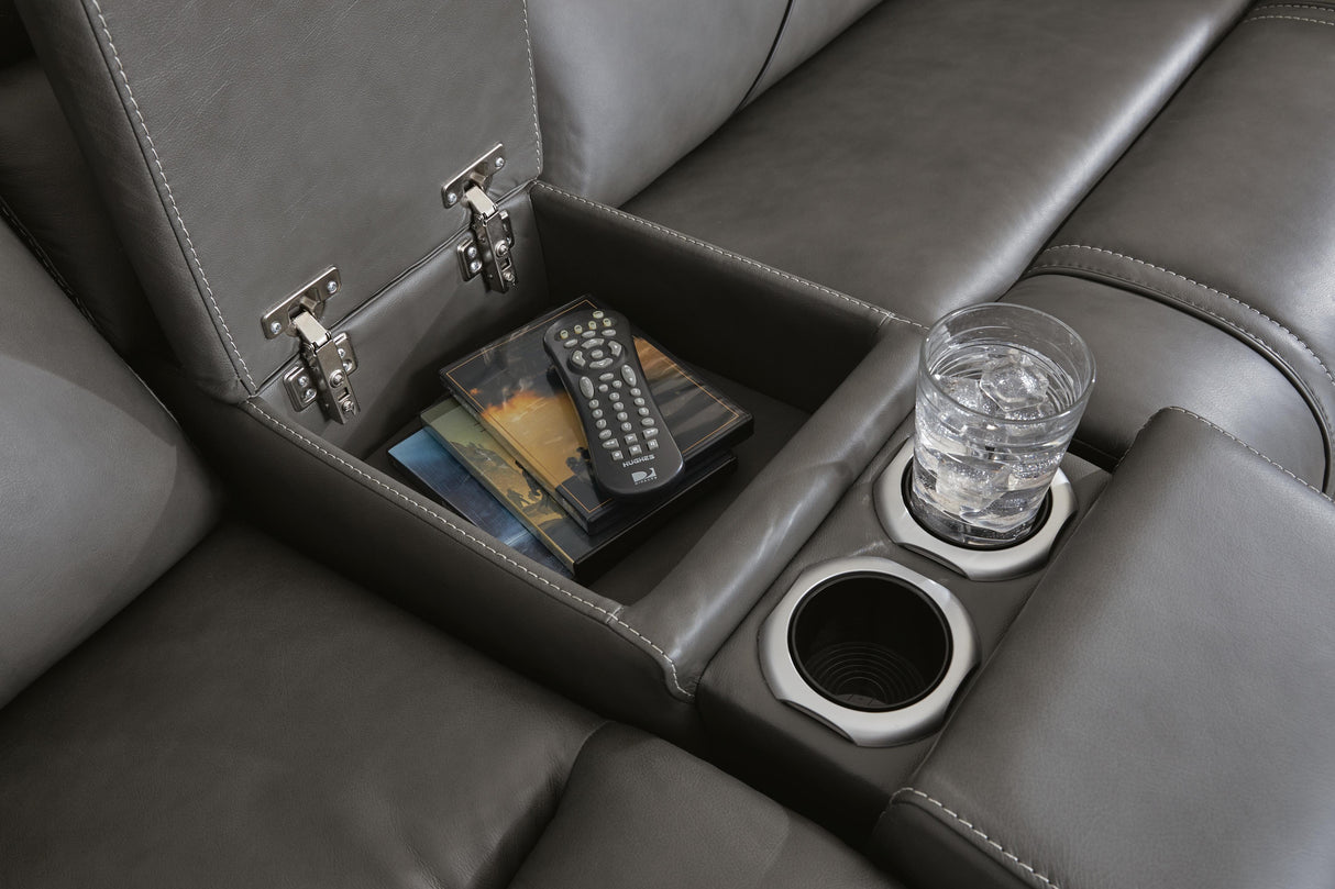 5Z - Pittson Anchor 7-Piece Power Reclining Sectional from Ashley - Luna Furniture