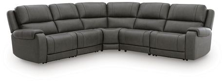 5Z - Pittson Anchor 5-Piece Power Reclining Sectional from Ashley - Luna Furniture